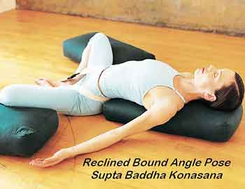 reclined bound angle pose
